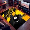 1pc Pittsburgh Steelers Print Area Rug - Soft,Washable Non-Slip Indoor Mat for Office Chairs,Living Room,Home Office Decorative Rug