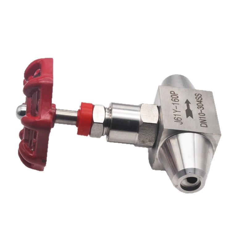 Stainless Steel J61W Needle Valve: High Temp/Pressure, Socket Weld, Manual Straight-Through Globe Instrument Valve.
