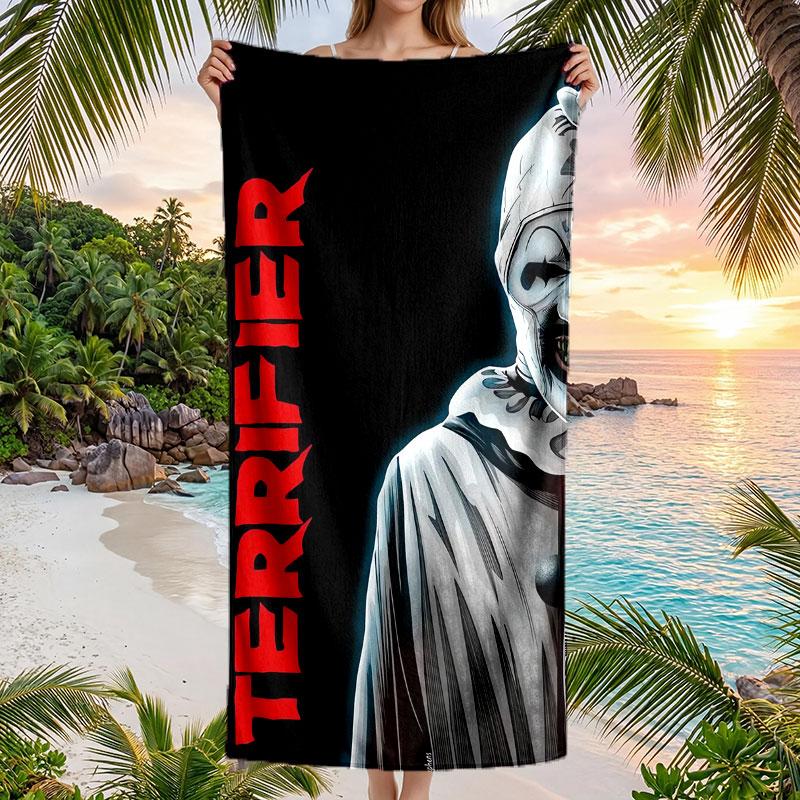 Large Beach Towel Quick Dry Absorbent Towel For Beach IndoorTerrifier Art the Clown