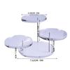 Acrylic Ring Jewelry Display Stand Cake Dessert Display Stand Solid Color Round Cake Stand Suitable For Party Wedding