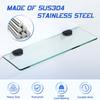Heavy Duty Railing Holder Stainless Steel Glass Support Hardware Wood Glass Shelves Clamp
