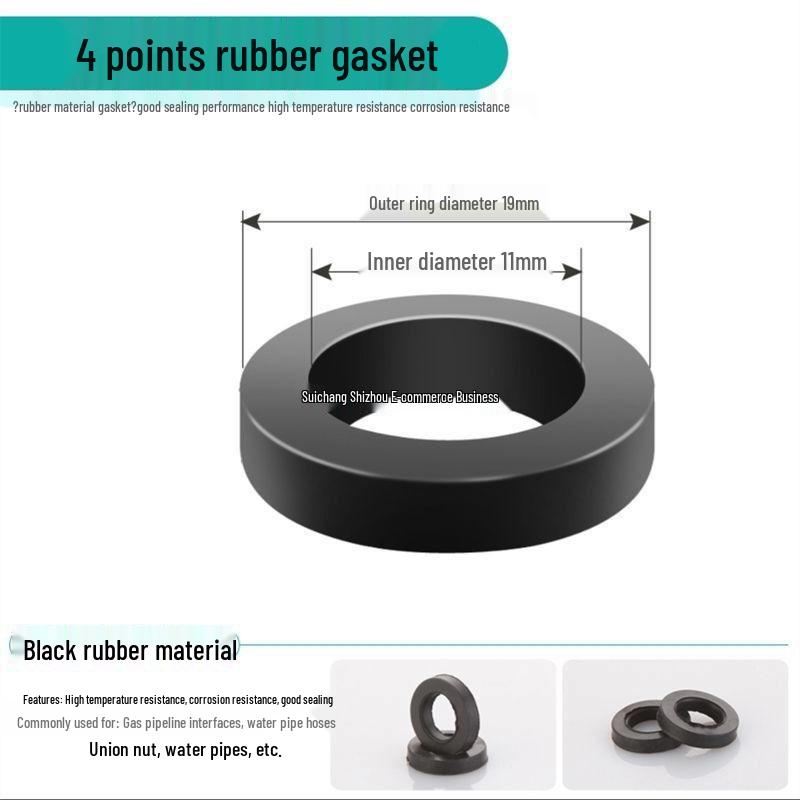 Quick Seal Set: Rubber Gasket, Silicone Ring, Corrugated Hose & Waterproof Gas Pipe Ring
