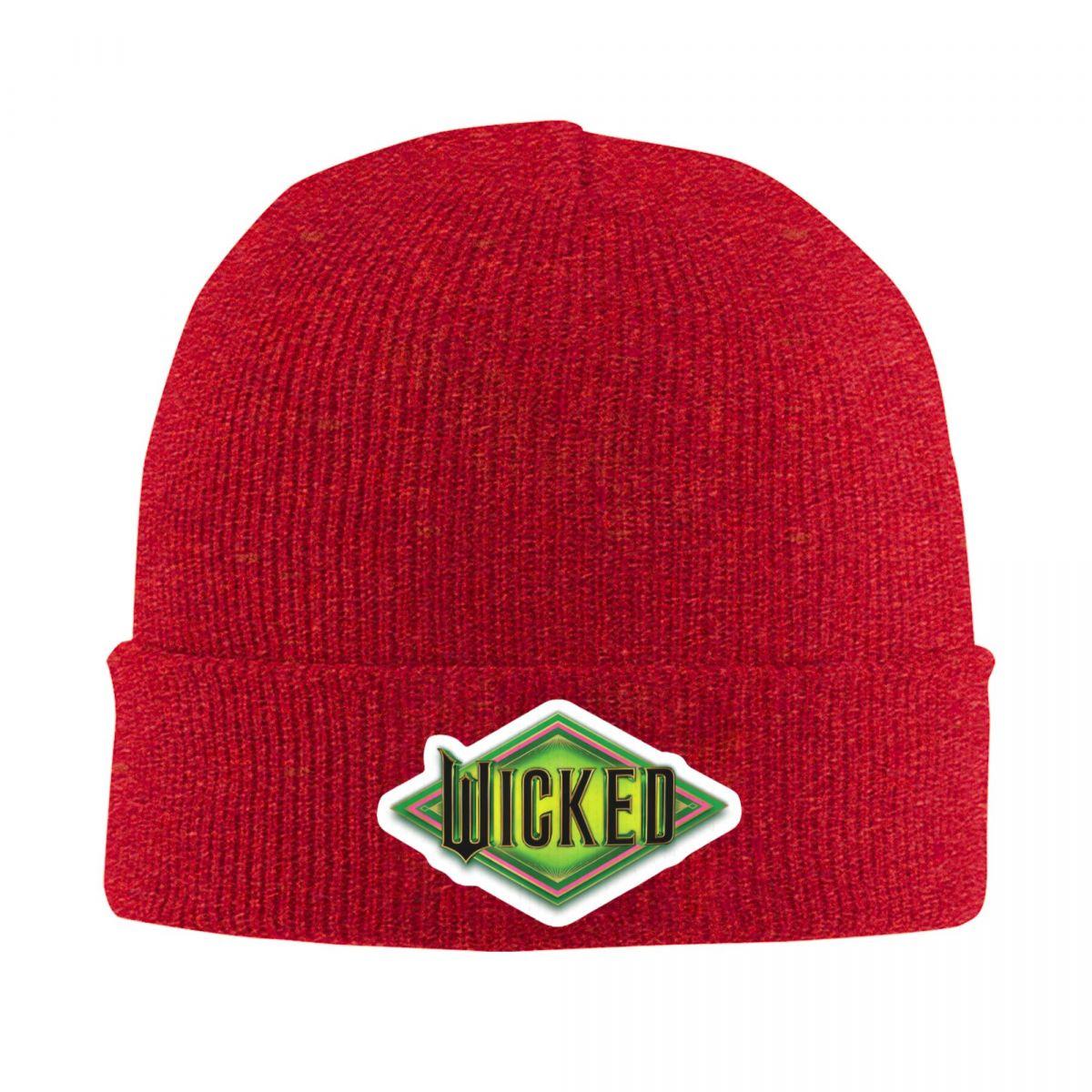 

Wicked Movie Elphaba And Glinda Warm Knitted Cap Winter Knit Bonnet Hat Skullies Beanies Hip Hop Caps for Unisex One Size
