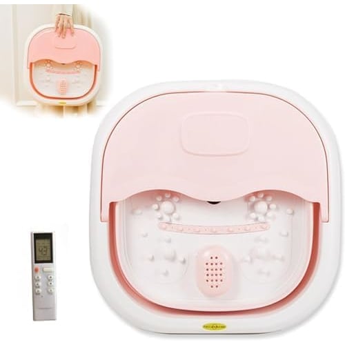 

Sivro [New for 2025] Electric Footbath, Foldable Electric Heated Footbath Bucket with Automatic 47℃ Heating and Heating Function, Automatic Heating B