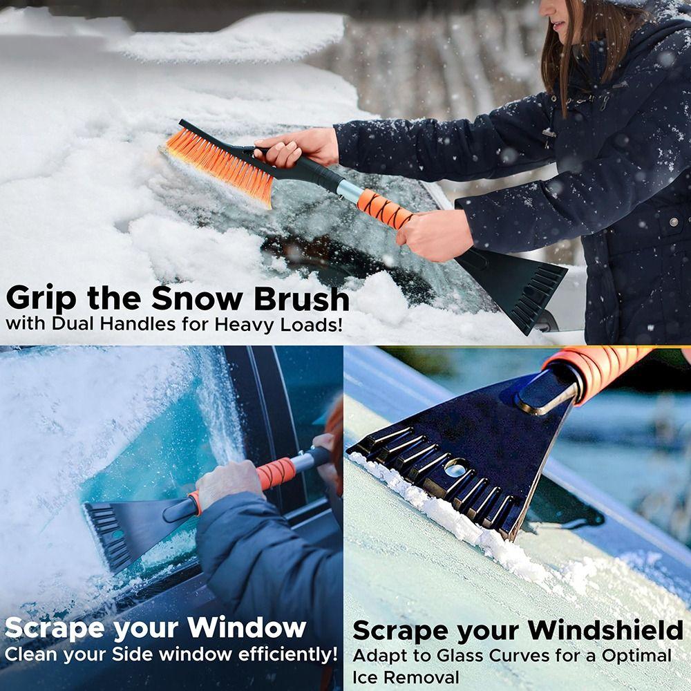 Aluminium Alloy Snow Brush and Ice Scraper Snow Removal Shovel for Car SUV and Truck Automotive