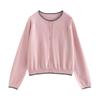 Chuyu Women's Lightweight Color-Block Knit Sweater