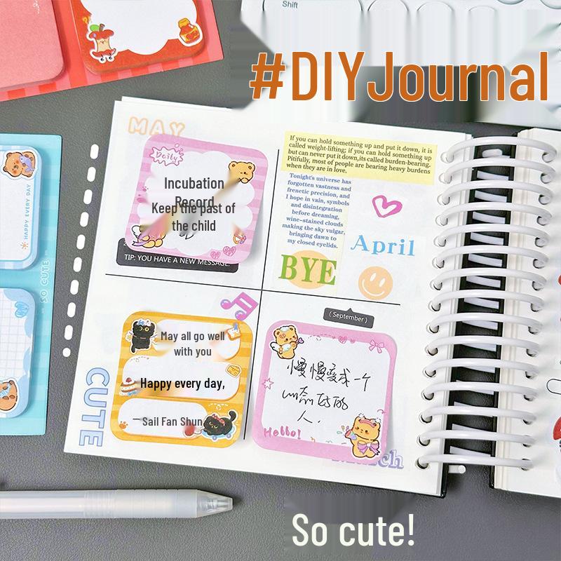 Creative Cartoon Sticky Notes - Cute Reward Gift for Primary School Students