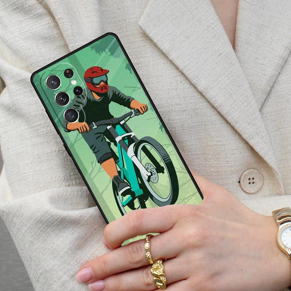 Cycling Biking Cell Phone Case for Samsung Galaxy S26 Ultra S25 S24 S23 S22 S21 S20 Note10 Cover
