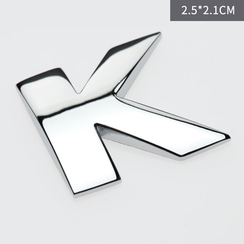 Custom 3D Car Number Alphabet Stickers Zinc Alloy Metal Chrome Emblem Scratch Proof Durable for Auto Badge Motorcycle Laptop Decor