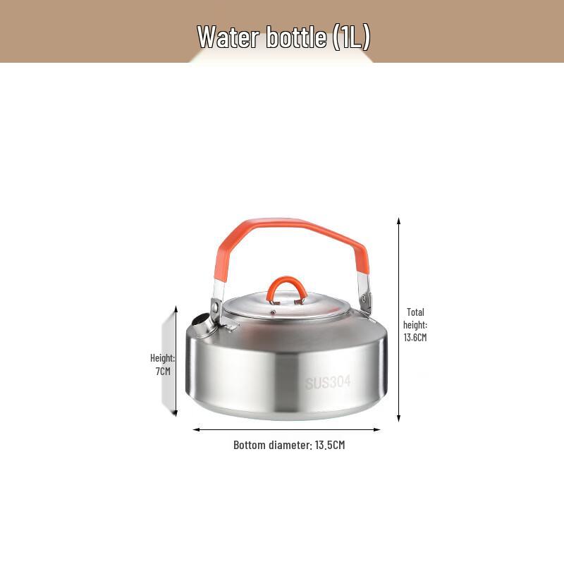 Portable 304 Stainless Steel Outdoor Camping Cookware