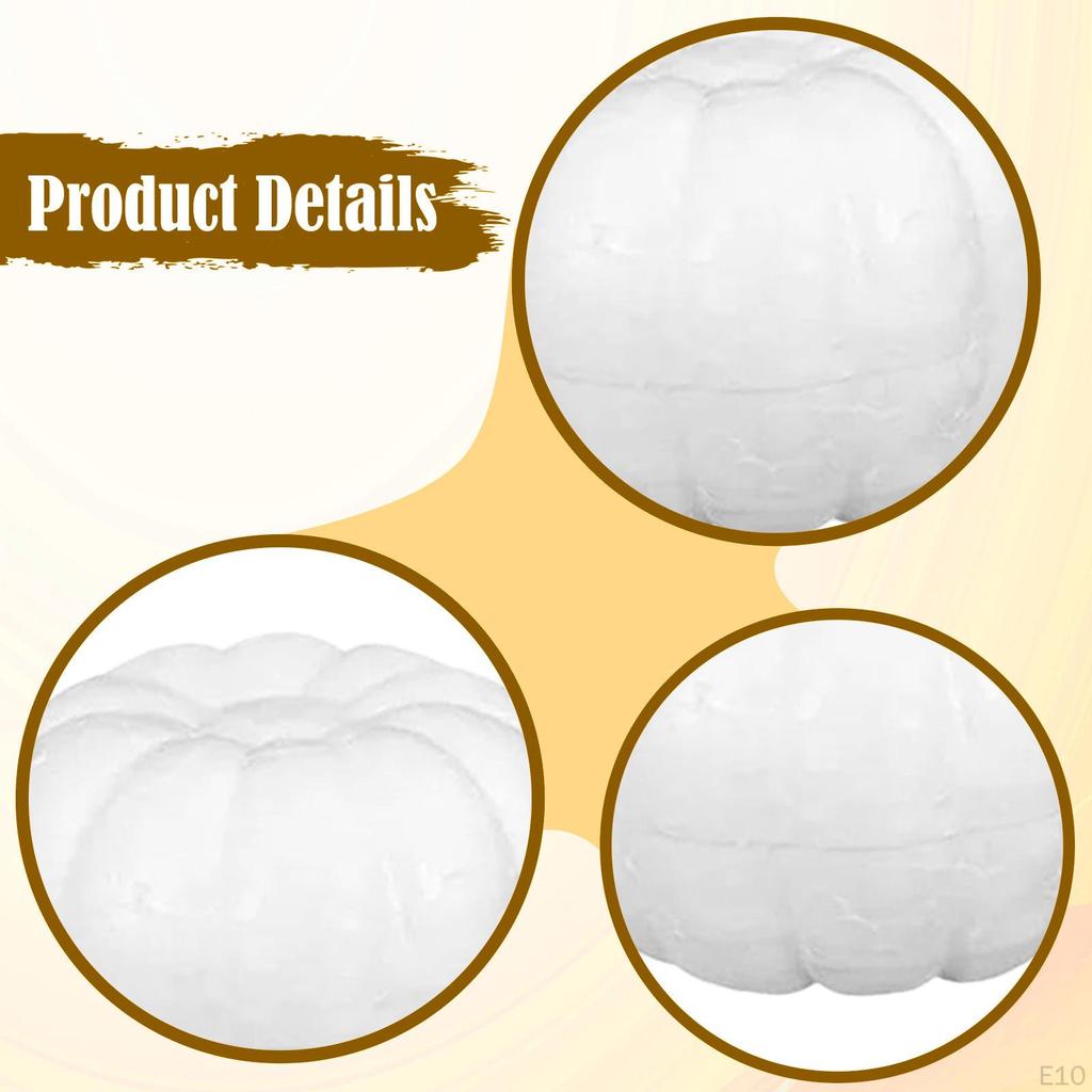 12 Pieces Artificial Foam Pumpkins for Halloween Art Projects Home Decoration Handmade Gift Suitable