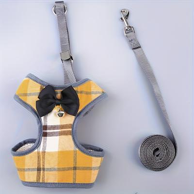 Dog & Cat Adjustable Harness with Soft Mesh, Breathable Design - Comfortable, Refreshing, and Stylish for Walking, Running, and Daily Activities
