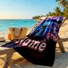 Transformers Fans Customize Your Name Beach Towel High Absorbency & Quick-Dry Suitable for Swimming Gym Camping Yoga Vacation