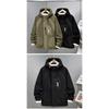 Cargo Jacket Men Autumn Winter Fleece Jacket Coat Fashion Casual Patchwork Jackets