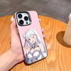 Re Zero Rem Emilia Phone Case For iPhone17,16,15,14,13,12,11,Pro,MAX White Matte Shockproof Cover