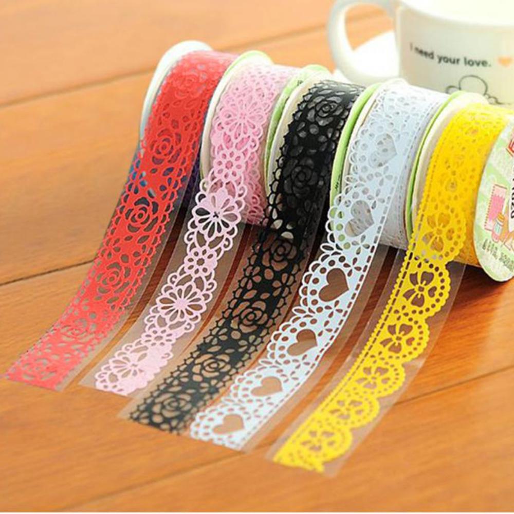 

Gift Decoration Flower Party Crafts DIY Paper Ribbon Masking Tape Sticker Album Decorative Gold
