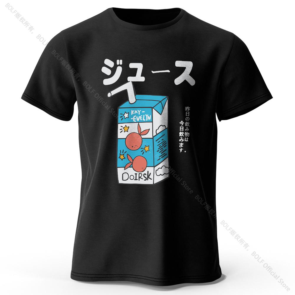 Japanese Soda Pop Anime Printed 100% Cotton T-Shirt, Ultra Soft Round Neck Short Sleeve Tee for Men & Women