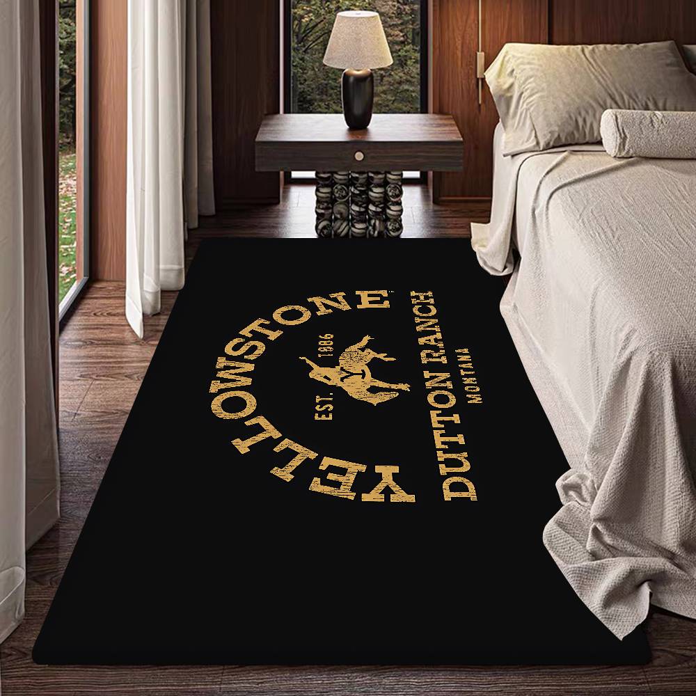 Y-Yellowstone Floor Mat INS Style Soft Bedroom Floor House Laundry Room Mat Anti-skid Household Carpets