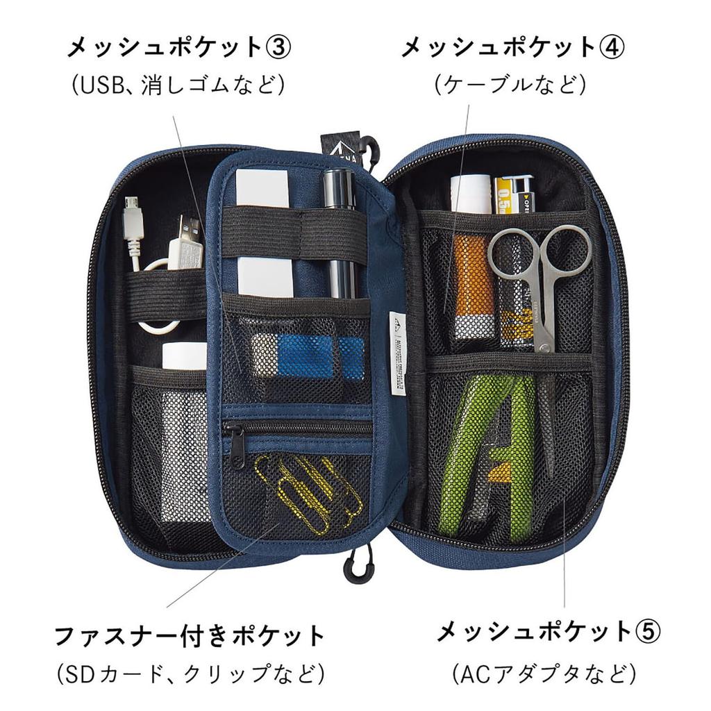 Lihit Lab Cordura Gadget Tool Standard Pouch/Pen Pouch, Olive, A7764-22,
