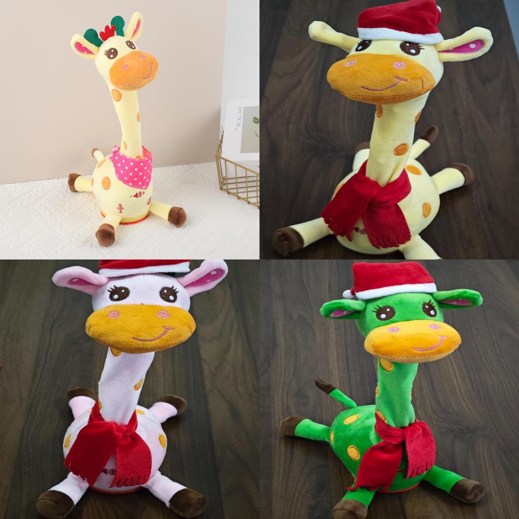 Plush Giraffe Toy With Volume Control And Dancing Motion Gift For Kids