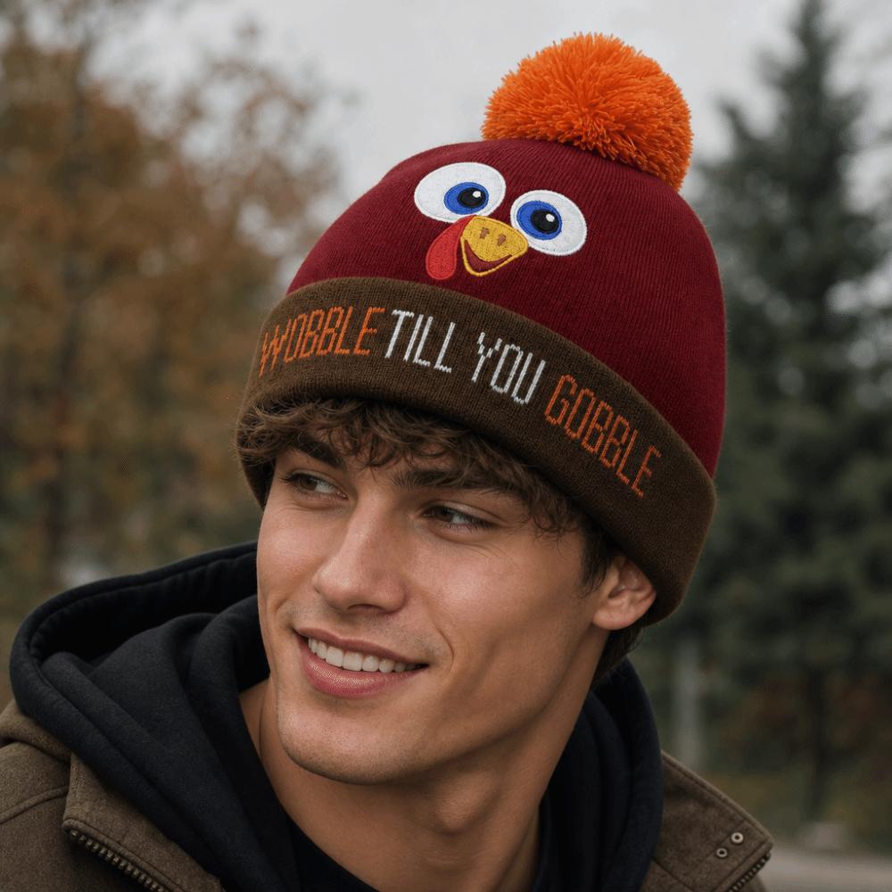 Acrylic Knitted Beanie Hat Warm Funny Turkey Hat Cute Thanksgiving Hat  Autumn Winter Season