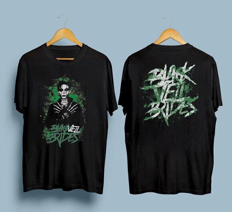 2 стороны Trinity of Terror Tour BLACK VEIL BRIDES Футболка Черная S5XL Унисекс Футболка L