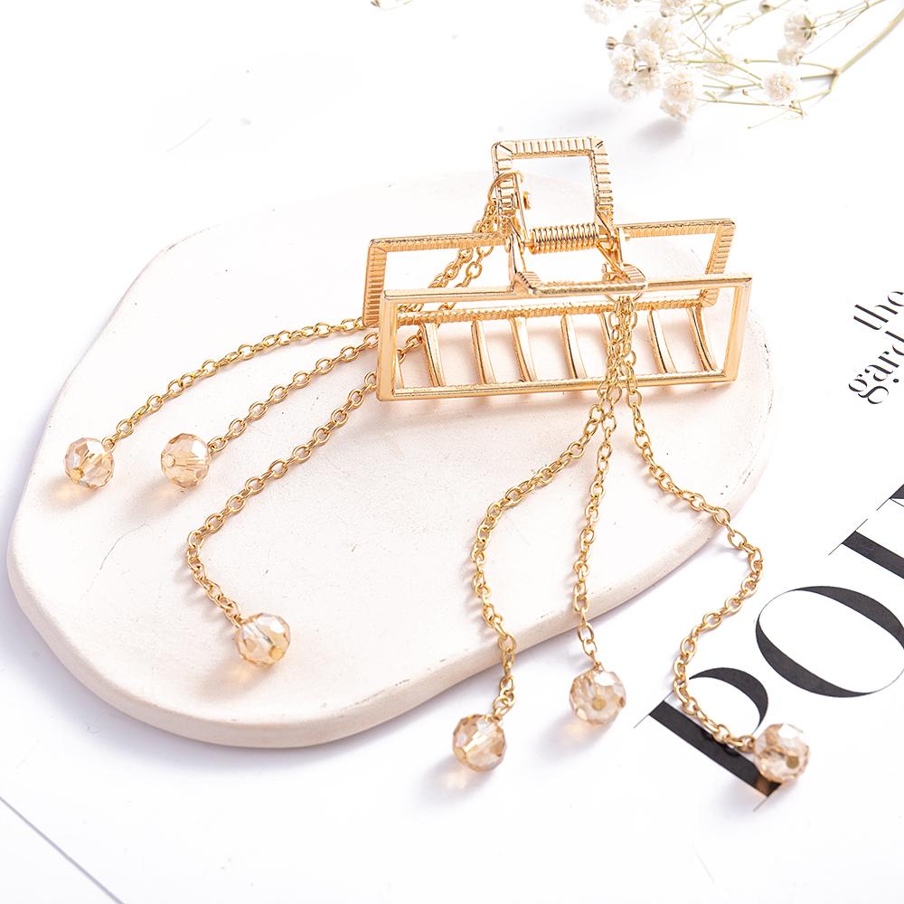 New Chinese Style Lotus Flower Tassel Hair Stick for Women Vintage Metal Safe Lock Chopstick Hair Sticks Hair Accessories