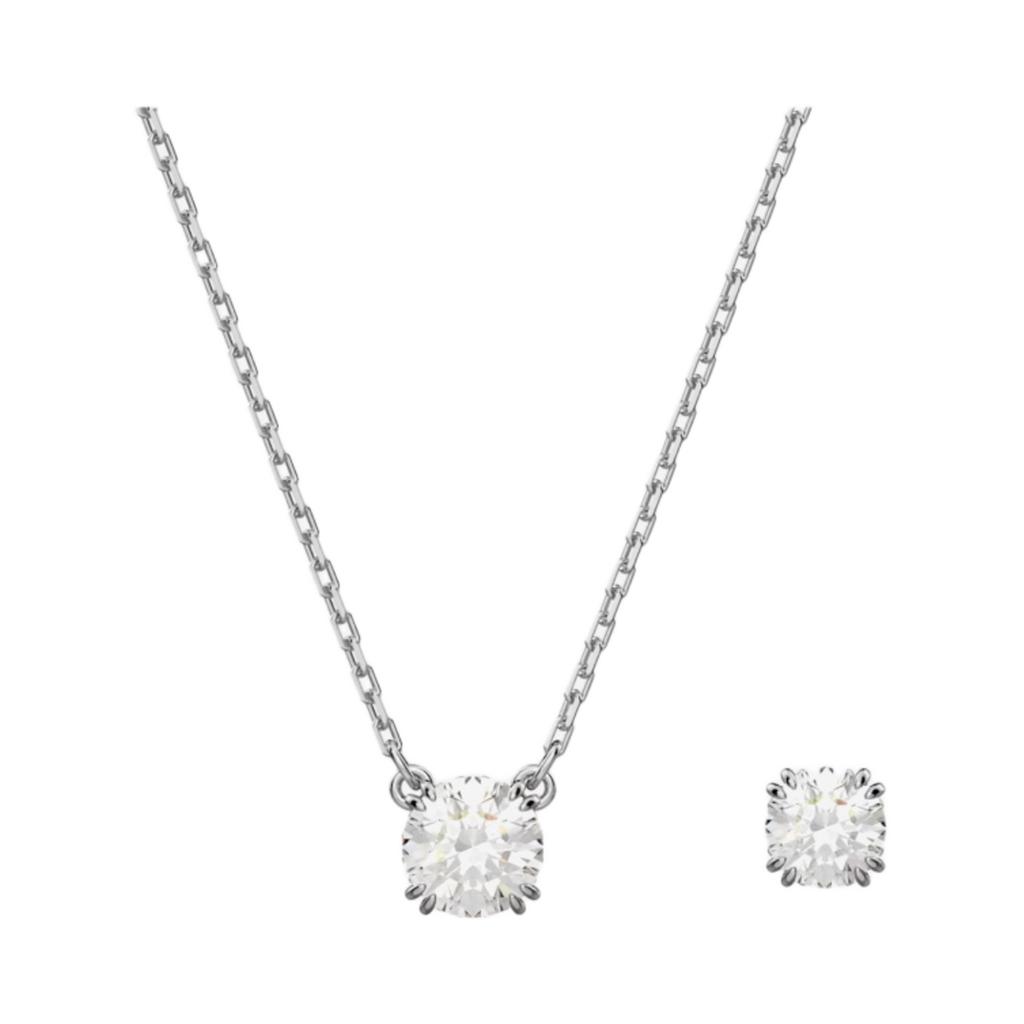Swarovski Stilla Set Round Cut Dazzling Necklace Women Necklace 5647663