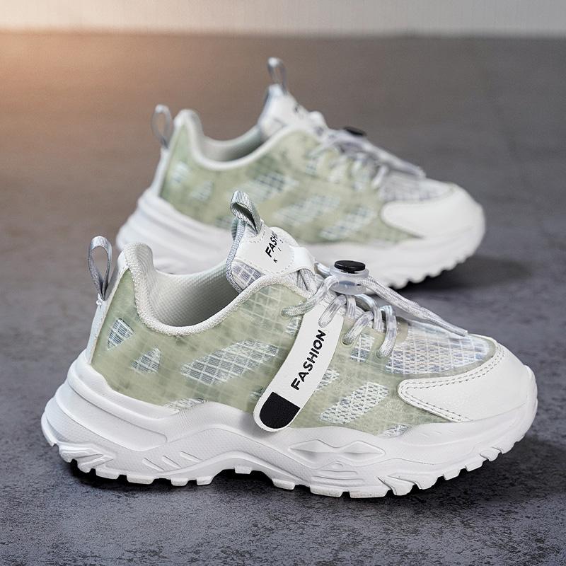 

Дитяча мода Four Seasons Дихаюче повсякденне взуття Діти Біг Спорт Студенти Дівчата Трендові Зручні кросівки 37 сірий