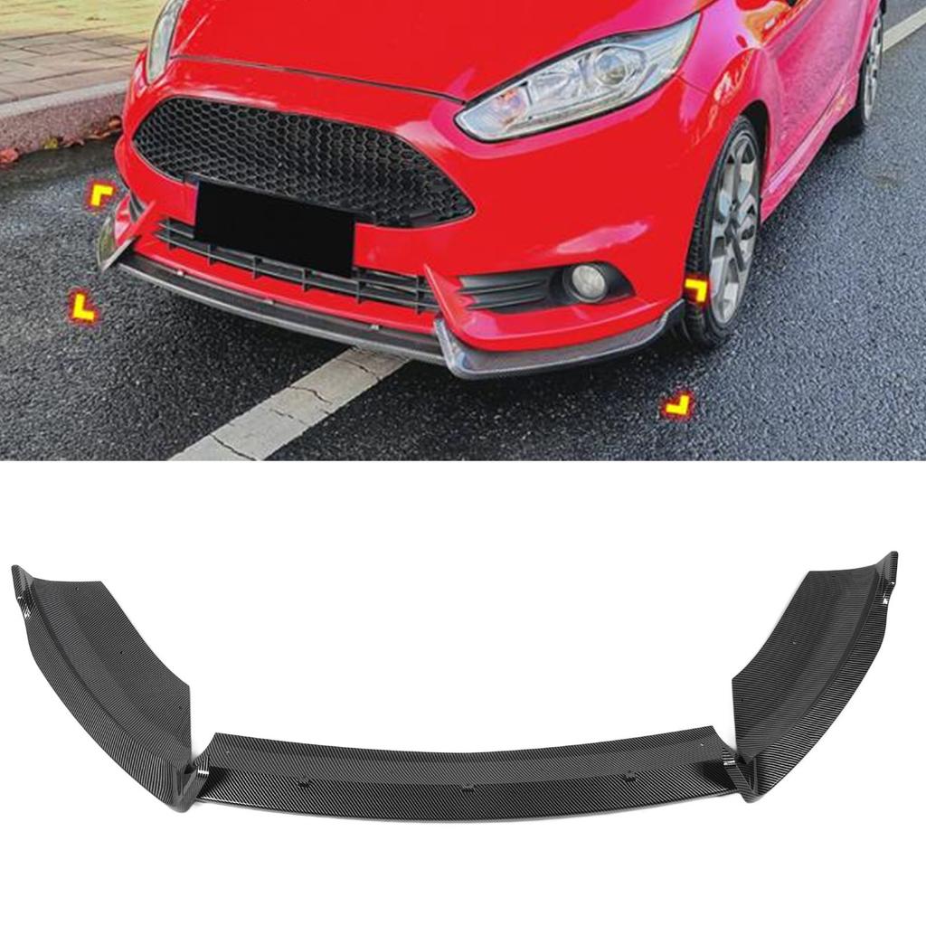 3Pcs Front Bumper Lip Spoiler Splitter Sporty   Front Lip Spoiler Splitter Protector for   B‑ 