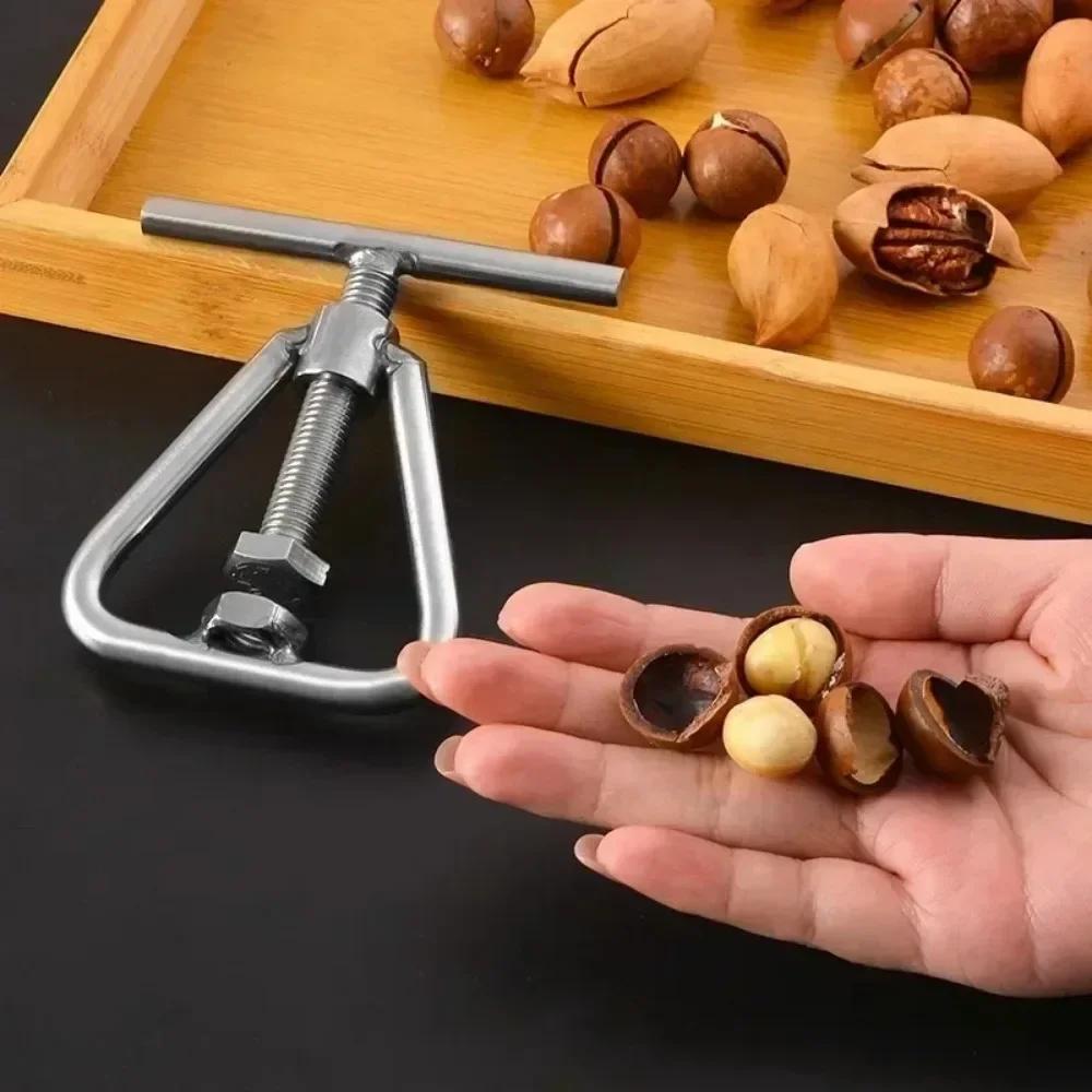 1PC Multifunctional Manual Nut Opener Cracker Machine Walnut Kitchen Tool Steel Sheller Nut Macadamia Accessories