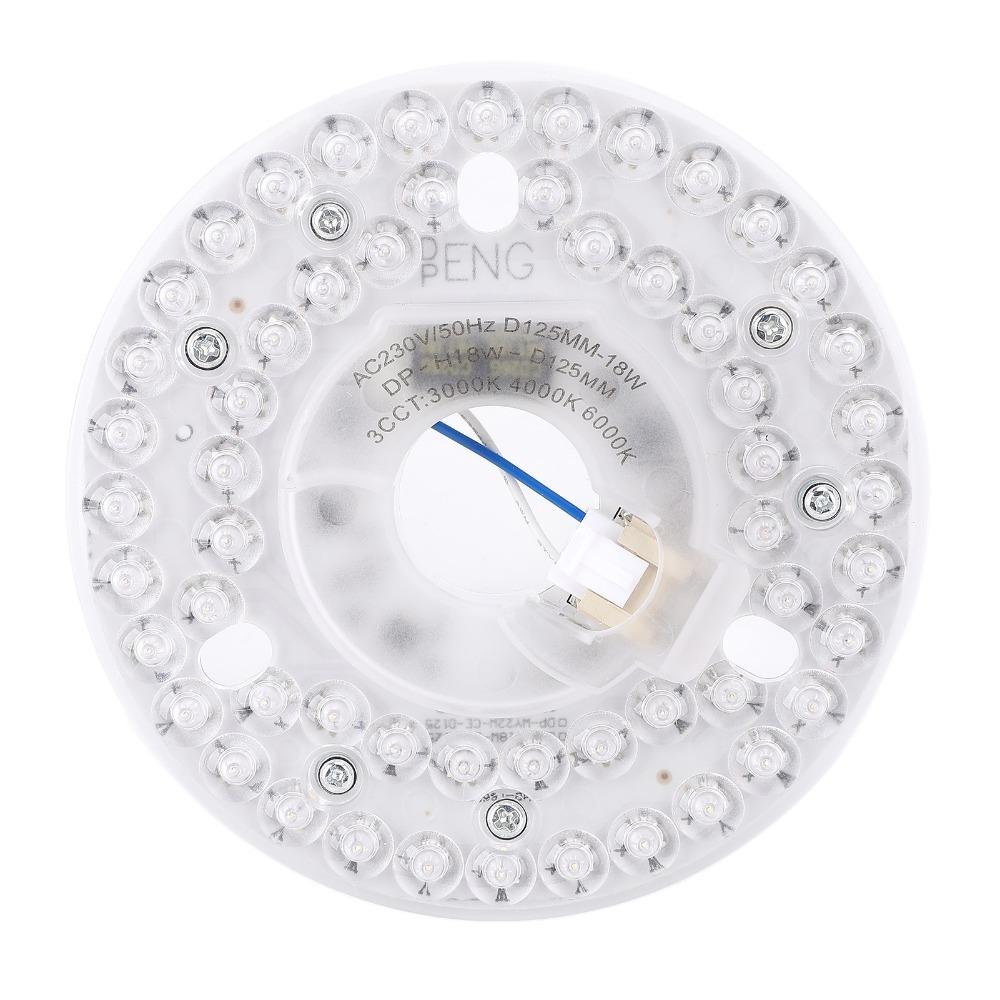 3CCT LED Light Replacement 4.92 Inch Retrofit Light Kit Ceiling Light Panel For Ceiling Fan