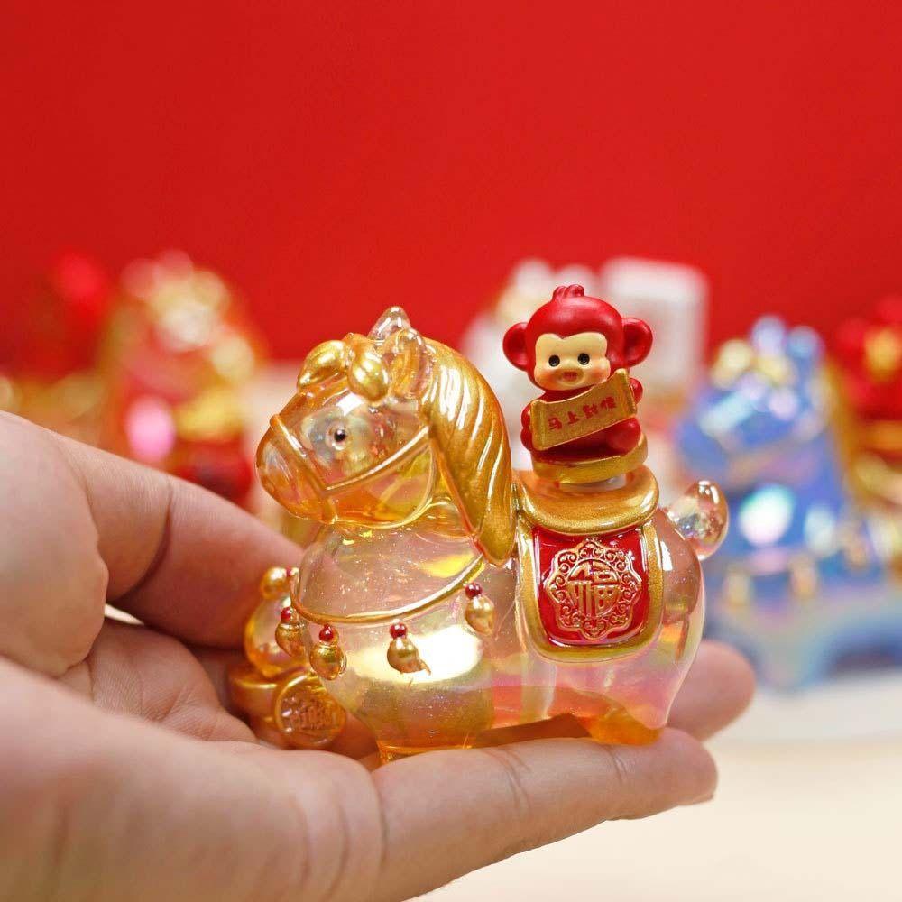 Horse Mascot Cartoon Horse Statue Kawaii Zodiac Horse Figurines Cute Pony Ornament  Home Decoration