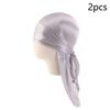 2Pcs Durag Pirate Hat Pirate Baby Turban Hijab Bandana Elastic Headwrap  Children