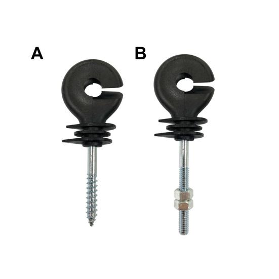 10 Stück Isoliernägel, tragbar, mit Gewindebohrer, sonnenbeständig, feste Leitung, ABS, hohe Festigkeit, Zaunisolatoren, Weide