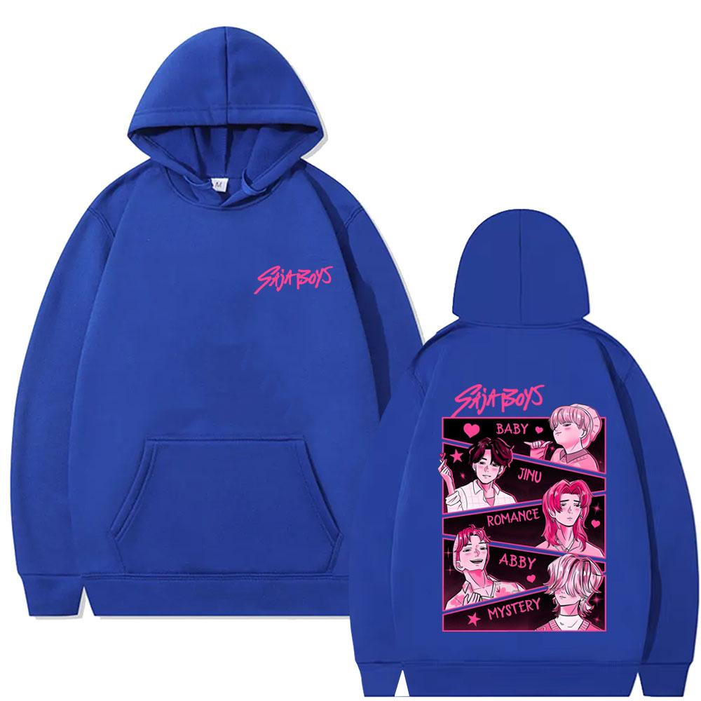 Film KPop Lovci démonů Saja Boys Grafická mikina s kapucí Pánská Dámská Korejská Tepláková souprava s kapucí Pánská Vintage Oversized Mikiny