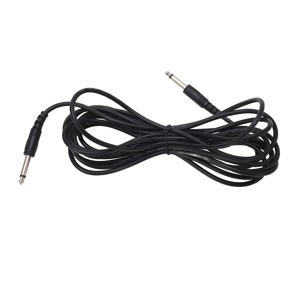 Guitar Audio Cable 6.3mm Straight Connector 5 Meter Long Anti Interference PVC Shielding Cable for