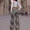 ZANZEA Women Casual Leopard Print Loose Sleeveless Straps Overalls Jumpsuits