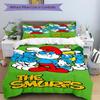 Smurf Village Adventure Print 3Pcs Bedding Setduvet Cover With 2 Bedropillowcase Home Birthday Gift