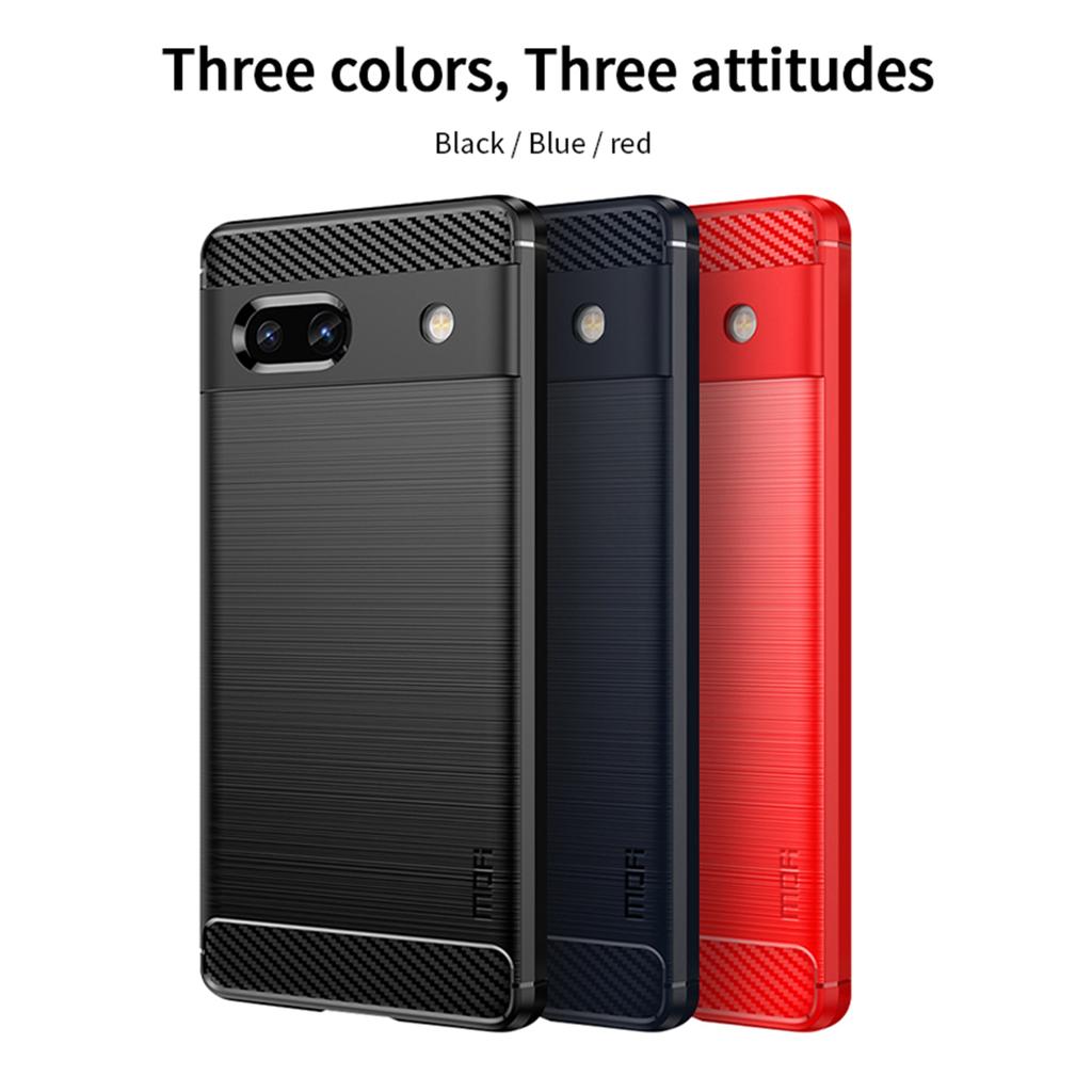 MOFI JK TPU Series-1 For Google Pixel 8 Carbon Fiber Brushed Soft TPU Phone Case Cover