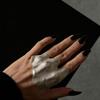 [Texture Metal] Irregular Joint Ring Hip Hop Texture Armor Full Finger Protection Joint Ring
