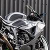 Stealth Mirrors for Kawasaki Ninja ZX-6R ZX6R ZX636 2019-2025 Accessories, Winglet Mirrors Made of CNC Aluminum#Angle Adjustable#wind Wing Rearview