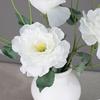 Luxury Artificial Eustoma Flower Real Touch Simulation Peony Flowers  Home Table Decoration