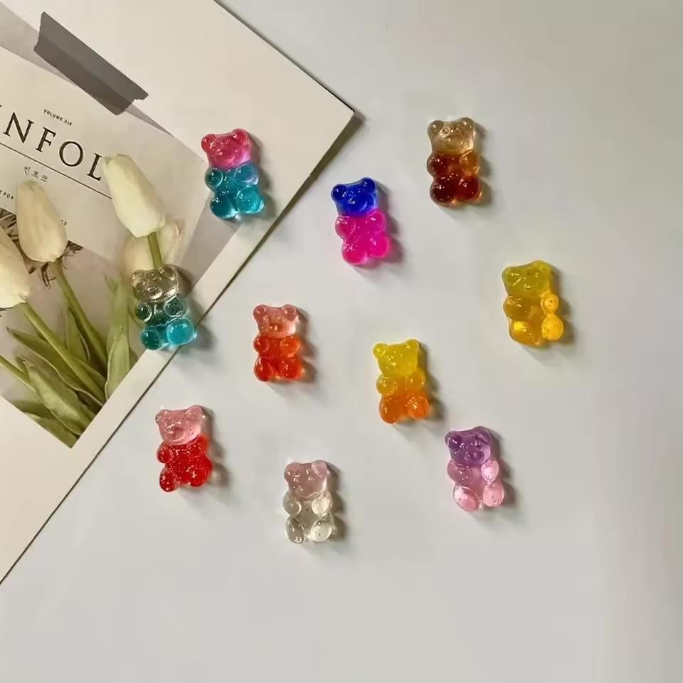 10Pcs Sweet Bear Refrigerator Magnet Magnet Blackboard And Whiteboard Sticker Photo Message Magnet Magnetic Sticke