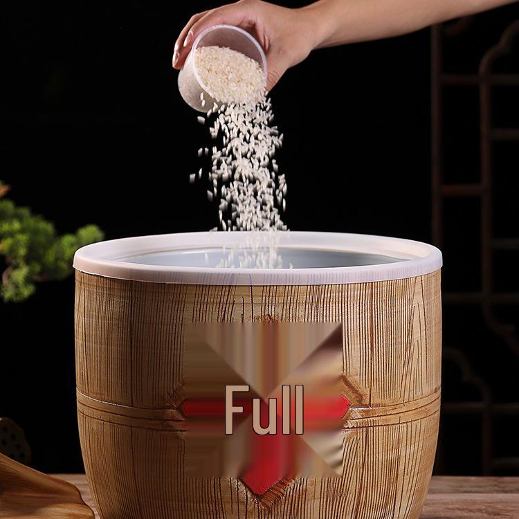 Ceramiczny Słoik na Ryż z Pokrywką Jingdezhen - Pojemność 10/20/30/50 Jin Pojemnik do Przechowywania Mąki