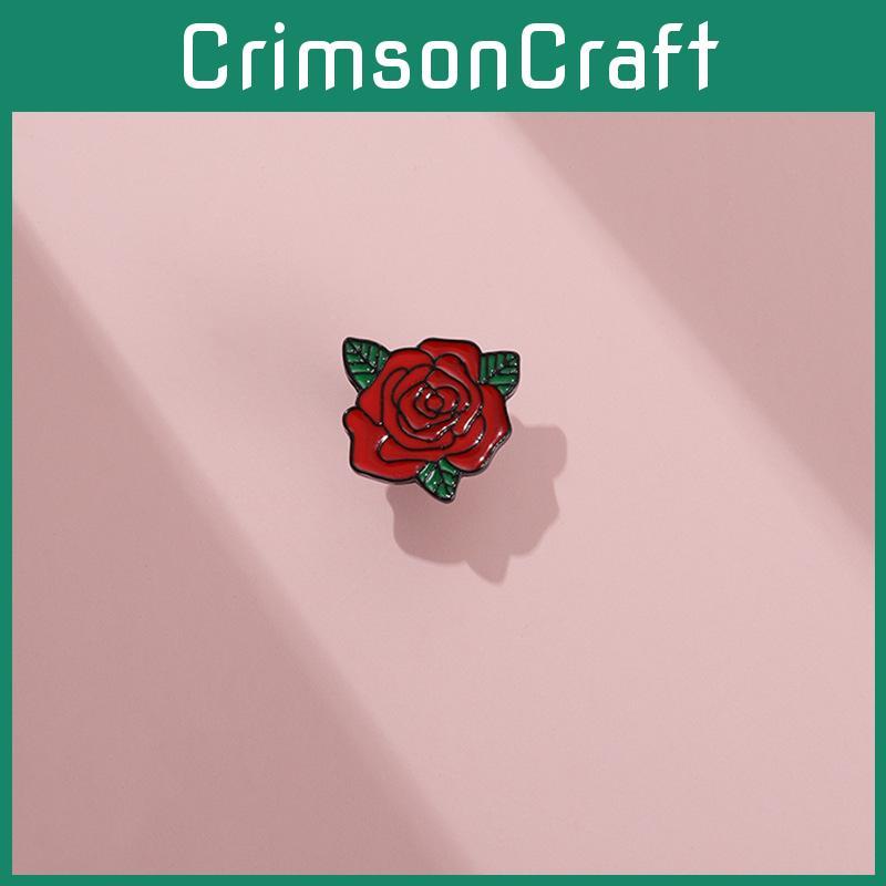 Stunning Alloy Rose Flower Brooch Creative Valentine's Day Gift For Men And Women