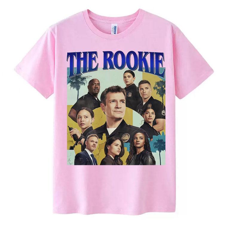 Funny Movie The Rookie Trendy Graphic T-Shirts Men's Harajuku Oversized Crewneck Short Sleeve T-shirt Casual Cotton Y2K T Shirt