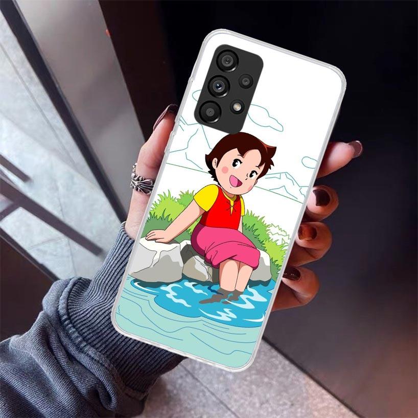 Heidi Cute Cartoon Phone Case For Samsung Galaxy A12 A52S A42 A32 A22 A51 A50 Note 20 Ultra 10 S10 Plus A71 A70 A31 A30 A10S Gal
