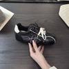 Platform-soled German training shoes women's autumn new versatile niche brown splicing small Forrest Gump casual shoes