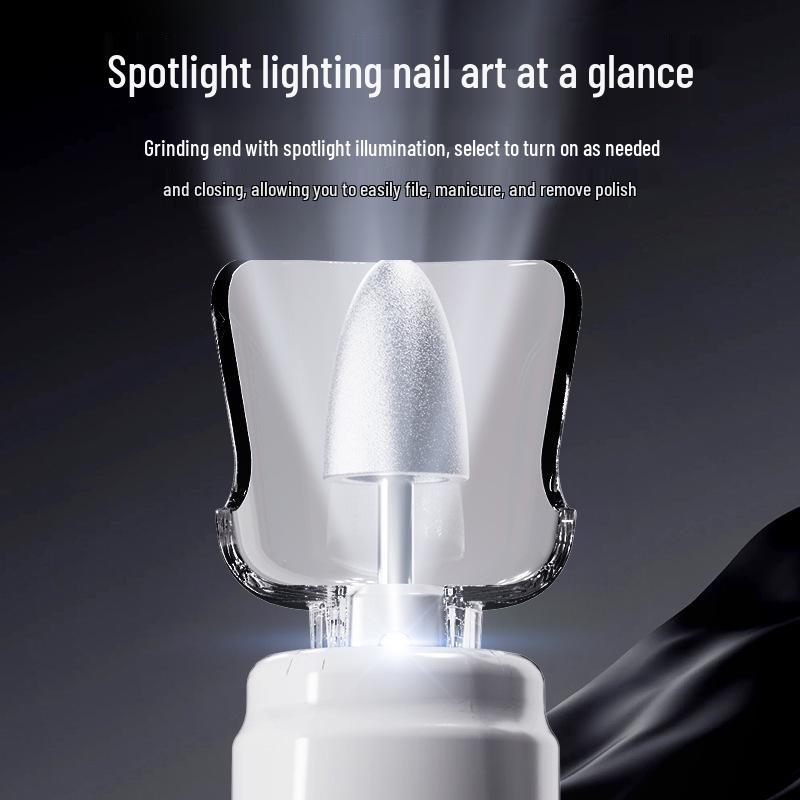 Portable Electric Nail Grinder & Buffer, Nail File, Polish Remover, Professional Gel/Acrylic Tool